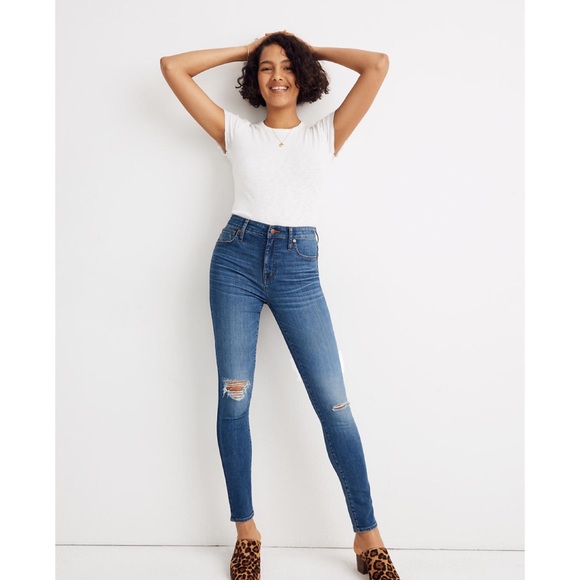 madewell curvy high rise skinny